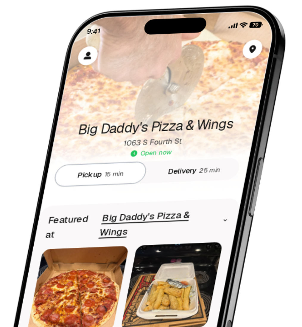 Big Daddy's Pizza & Wings app preview